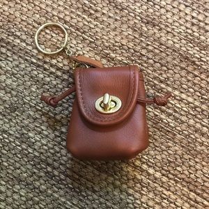 Coach Mini Vintage Backpack Coin Purse Keychain